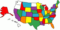 RV States Visited Map